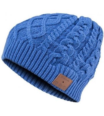 Bluetoothmuts - muziekmuts - music beanie - blauw